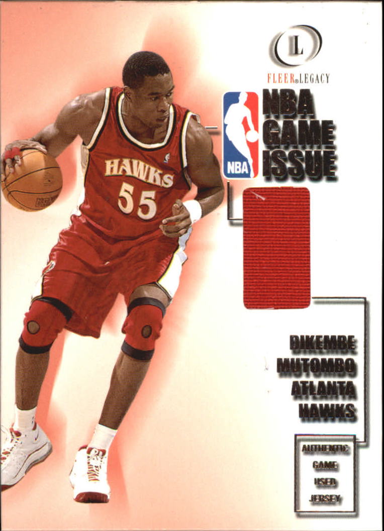 2000-01 Fleer Legacy NBA Game Issue #GI12 Dikembe Mutombo