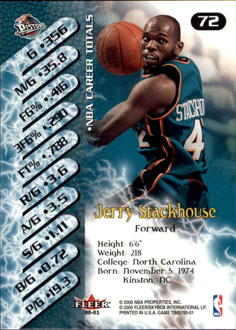 A0580- 2000-01 Fleer Game Time Basketball #s 1-120 -You Pick- 15+ FREE US SHIP - Picture 145 of 231