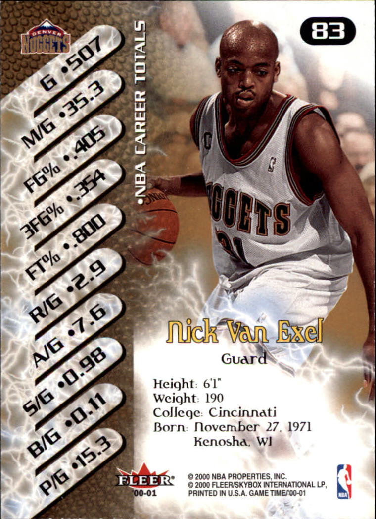 A0580- 2000-01 Fleer Game Time Basketball #s 1-120 -You Pick- 15+ FREE US SHIP - Picture 167 of 231