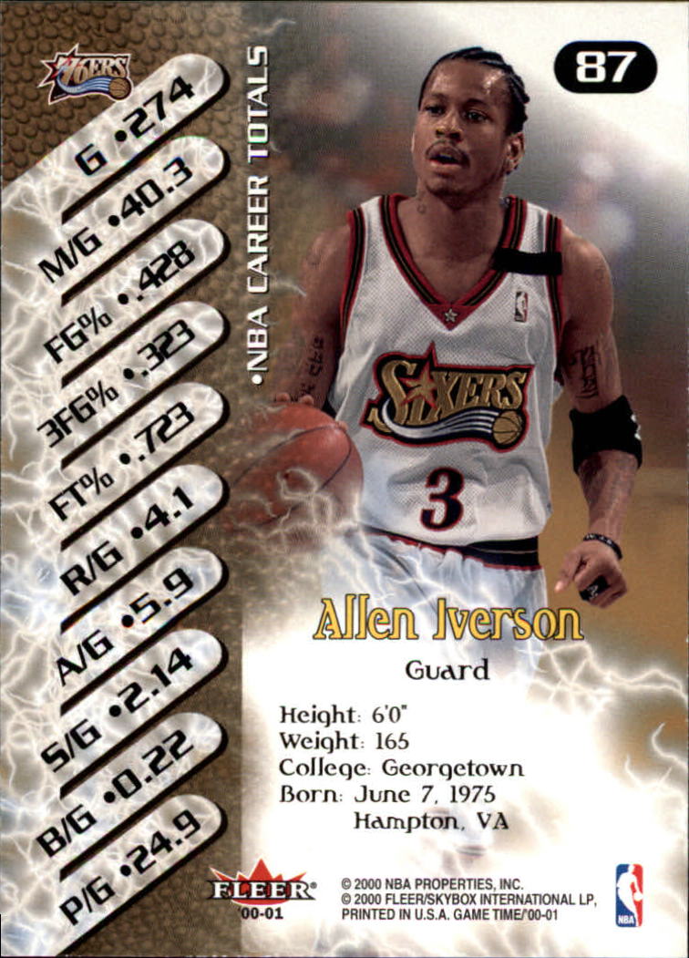 A0580- 2000-01 Fleer Game Time Basketball #s 1-120 -You Pick- 15+ FREE US SHIP - Picture 175 of 231