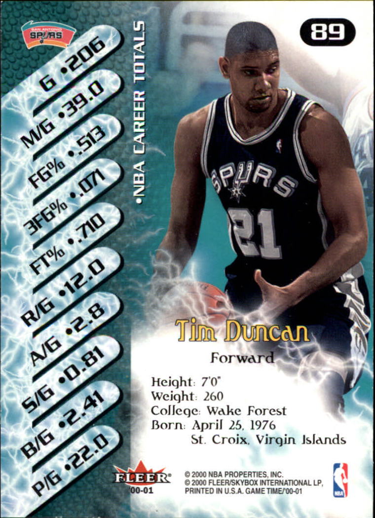 A0580- 2000-01 Fleer Game Time Basketball #s 1-120 -You Pick- 15+ FREE US SHIP - Picture 179 of 231