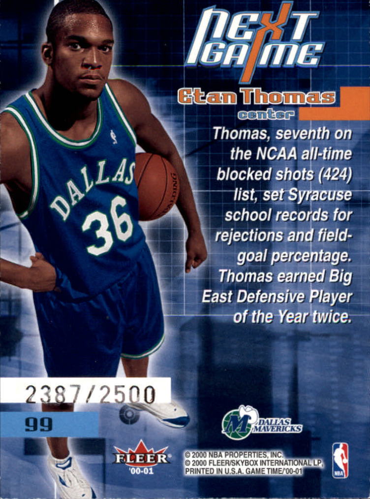 A0580- 2000-01 Fleer Game Time Basketball #s 1-120 -You Pick- 15+ FREE US SHIP - Picture 195 of 231