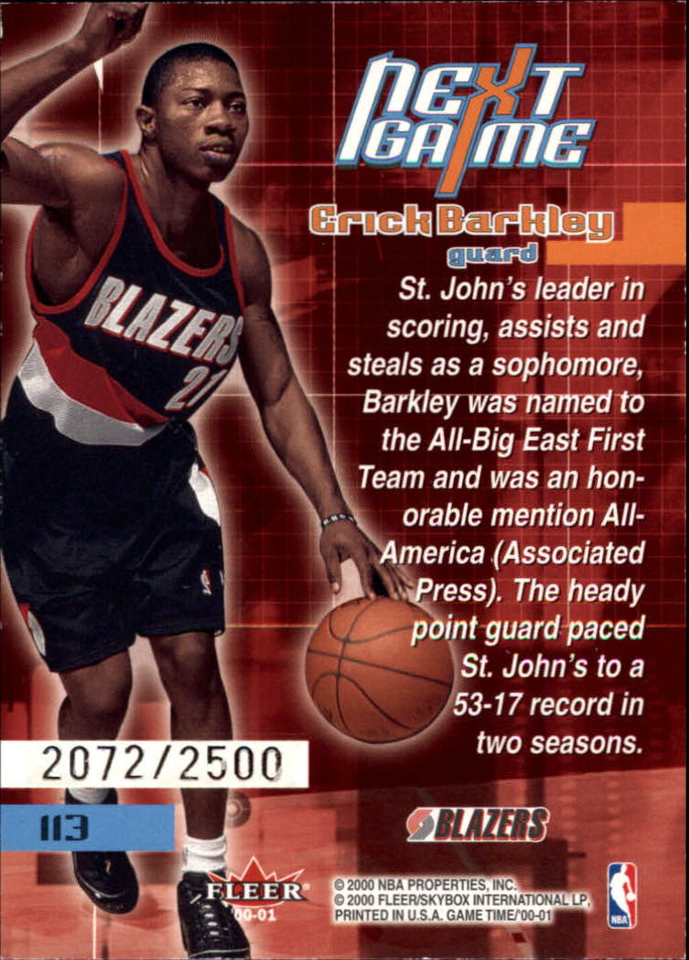 A0580- 2000-01 Fleer Game Time Basketball #s 1-120 -You Pick- 15+ FREE US SHIP - Picture 221 of 231