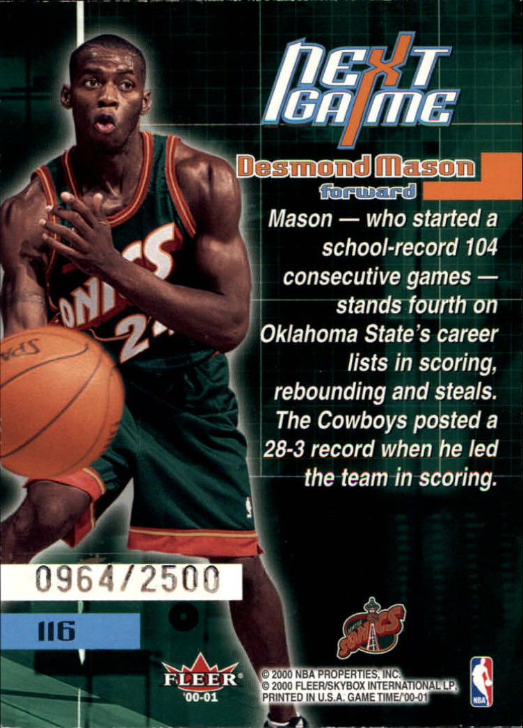A0580- 2000-01 Fleer Game Time Basketball #s 1-120 -You Pick- 15+ FREE US SHIP - Picture 227 of 231