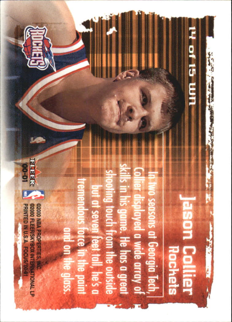 2000-01 Fleer Focus Basketball Welcome to the NBA Insert Singles - You Choose - Picture 21 of 23