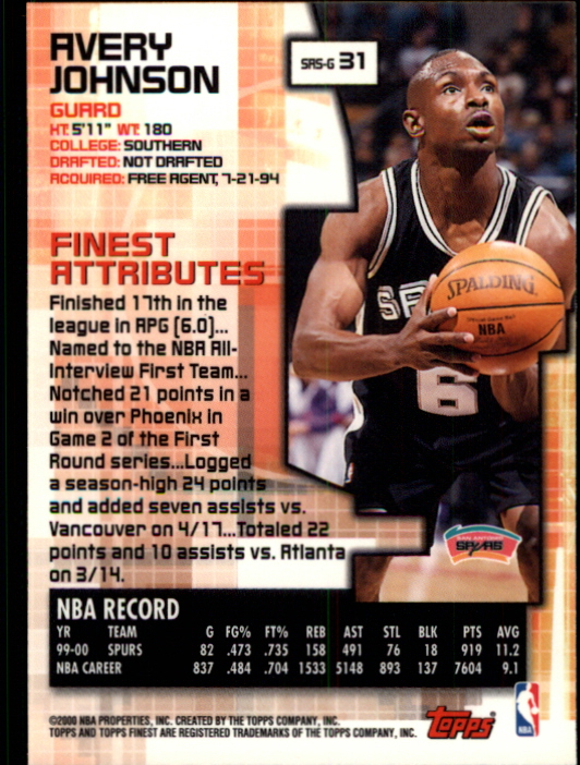B5505- 2000-01 Finest Bk Card #s 1-176 +Inserts -You Pick- 15+ FREE US SHIP - Bild 45 von 189