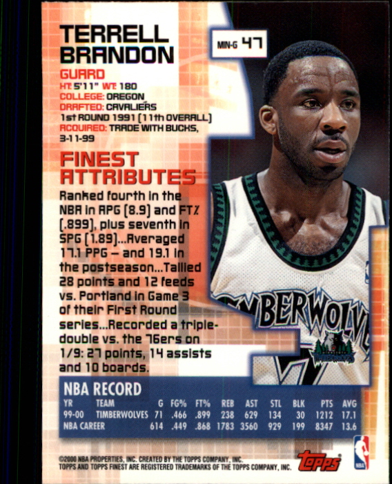 B5505- 2000-01 Finest Bk Card #s 1-176 +Inserts -You Pick- 15+ FREE US SHIP - Bild 69 von 189