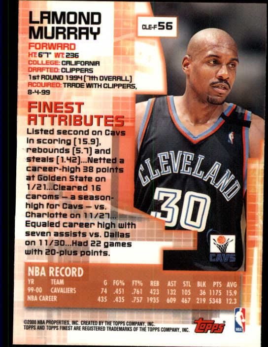 B5505- 2000-01 Finest Bk Card #s 1-176 +Inserts -You Pick- 15+ FREE US SHIP - Bild 81 von 189
