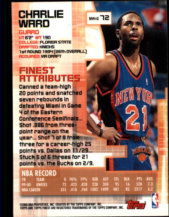 B5505- 2000-01 Finest Bk Card #s 1-176 +Inserts -You Pick- 15+ FREE US SHIP - Bild 103 von 189