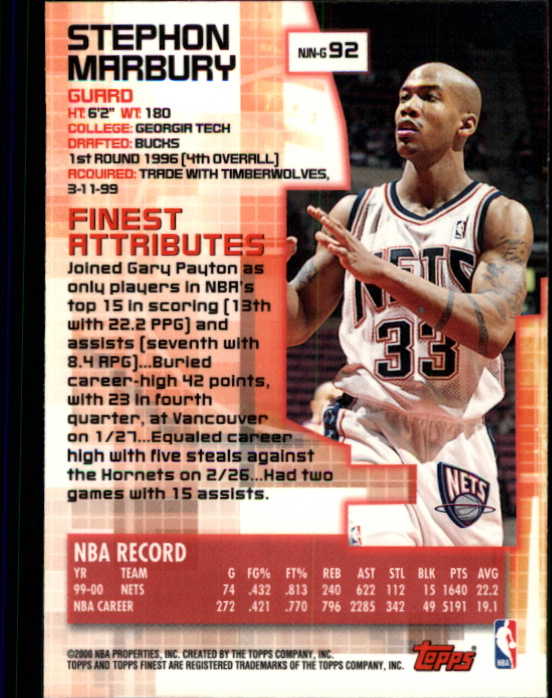 B5505- 2000-01 Finest Bk Card #s 1-176 +Inserts -You Pick- 15+ FREE US SHIP - Bild 143 von 189