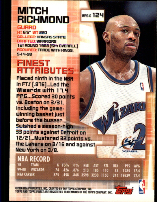 B5505- 2000-01 Finest Bk Card #s 1-176 +Inserts -You Pick- 15+ FREE US SHIP - Bild 187 von 189