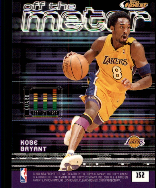 2000-01 Finest #152 Vince Carter/Kobe Bryant OTM back image