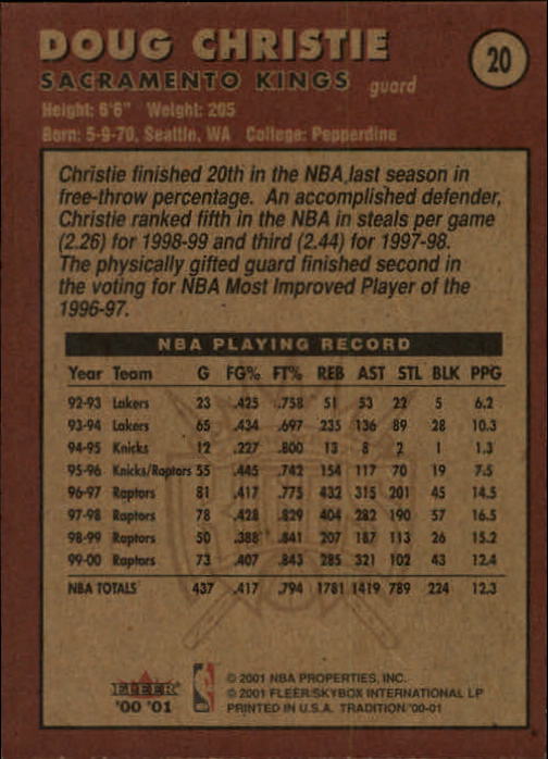 A7626- 2000-01 Fleer Basketball Card #s 1-200 -You Pick- 15+ FREE US SHIP - Picture 33 of 321