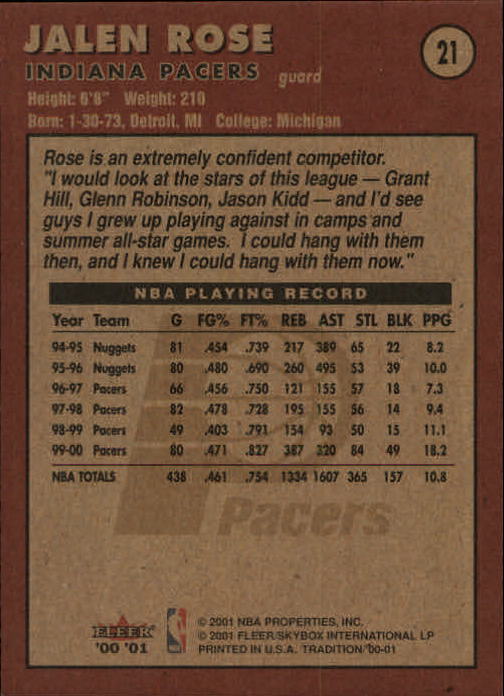 A7626- 2000-01 Fleer Basketball Card #s 1-200 -You Pick- 15+ FREE US SHIP - Picture 35 of 321