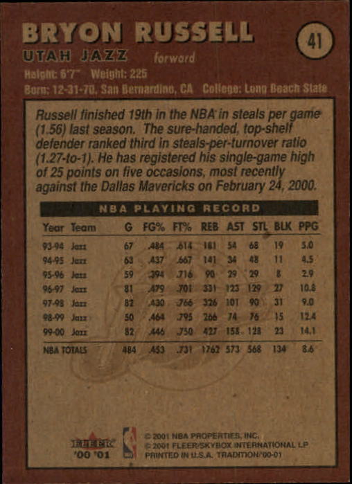 A7626- 2000-01 Fleer Basketball Card #s 1-200 -You Pick- 15+ FREE US SHIP - Picture 65 of 321
