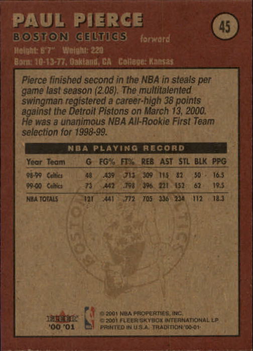 A7626- 2000-01 Fleer Basketball Card #s 1-200 -You Pick- 15+ FREE US SHIP - Picture 71 of 321