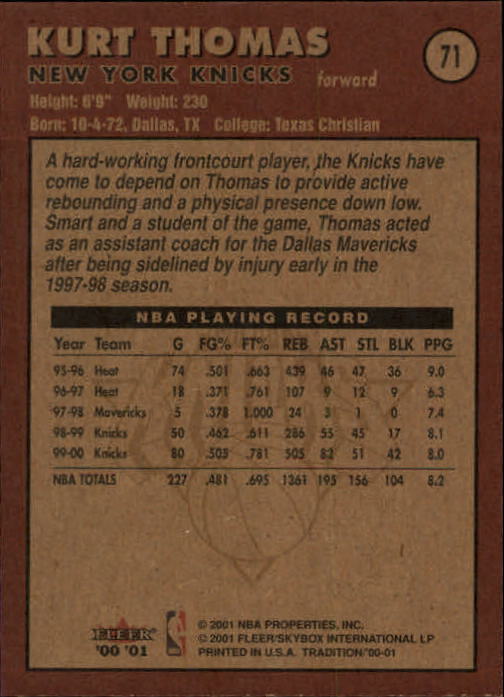 A7626- 2000-01 Fleer Basketball Card #s 1-200 -You Pick- 15+ FREE US SHIP - Picture 115 of 321