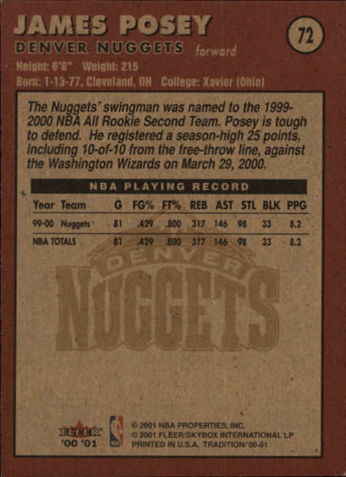 A7626- 2000-01 Fleer Basketball Card #s 1-200 -You Pick- 15+ FREE US SHIP - Picture 117 of 321