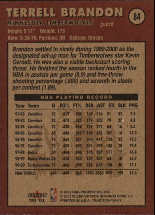 A7626- 2000-01 Fleer Basketball Card #s 1-200 -You Pick- 15+ FREE US SHIP - Picture 135 of 321