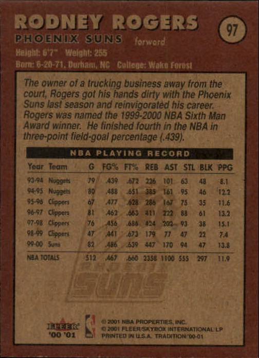 A7626- 2000-01 Fleer Basketball Card #s 1-200 -You Pick- 15+ FREE US SHIP - Picture 157 of 321
