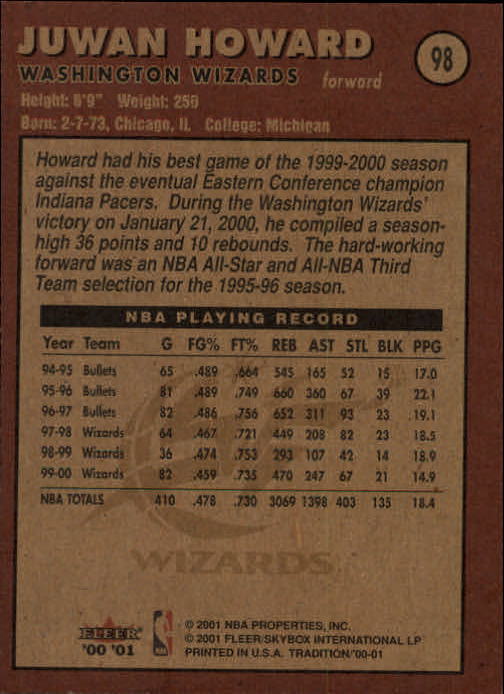 A7626- 2000-01 Fleer Basketball Card #s 1-200 -You Pick- 15+ FREE US SHIP - Picture 159 of 321