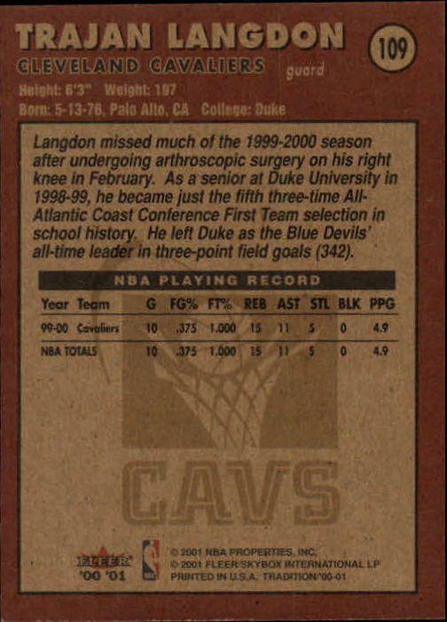 A7626- 2000-01 Fleer Basketball Card #s 1-200 -You Pick- 15+ FREE US SHIP - Picture 173 of 321