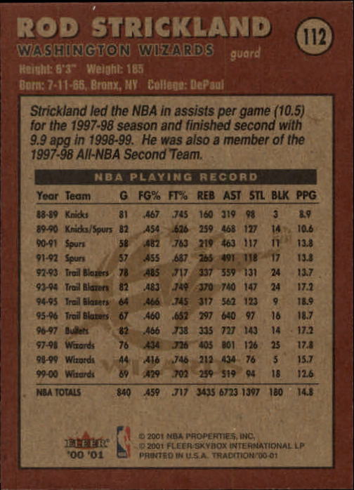 A7626- 2000-01 Fleer Basketball Card #s 1-200 -You Pick- 15+ FREE US SHIP - Picture 177 of 321