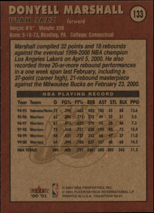 A7626- 2000-01 Fleer Basketball Card #s 1-200 -You Pick- 15+ FREE US SHIP - Picture 215 of 321