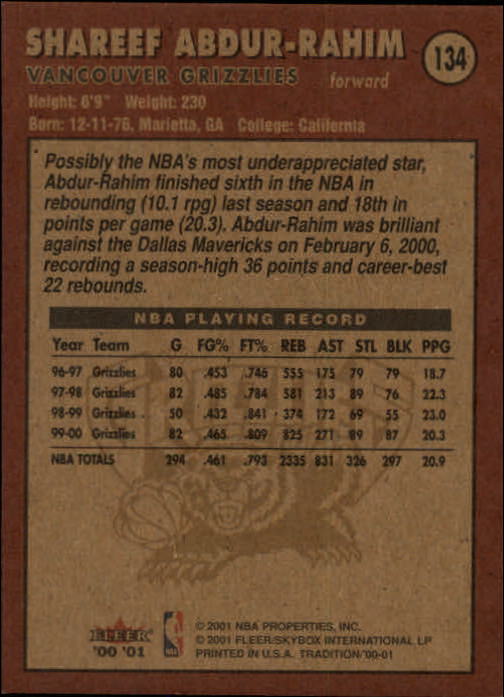A7626- 2000-01 Fleer Basketball Card #s 1-200 -You Pick- 15+ FREE US SHIP - Picture 217 of 321