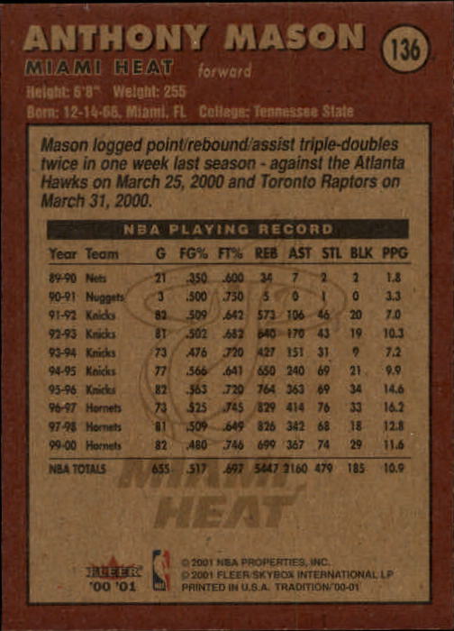 A7626- 2000-01 Fleer Basketball Card #s 1-200 -You Pick- 15+ FREE US SHIP - Picture 221 of 321