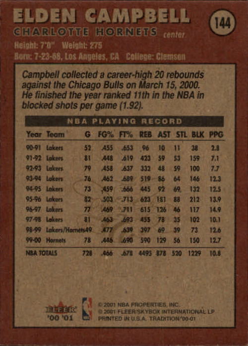 A7626- 2000-01 Fleer Basketball Card #s 1-200 -You Pick- 15+ FREE US SHIP - Picture 233 of 321