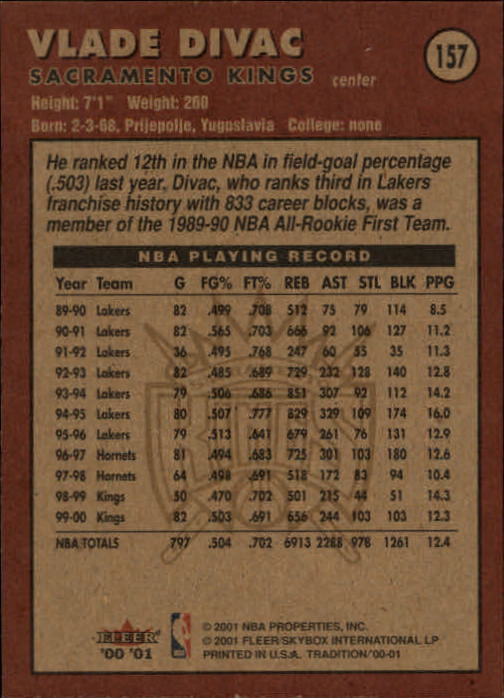 A7626- 2000-01 Fleer Basketball Card #s 1-200 -You Pick- 15+ FREE US SHIP - Picture 249 of 321