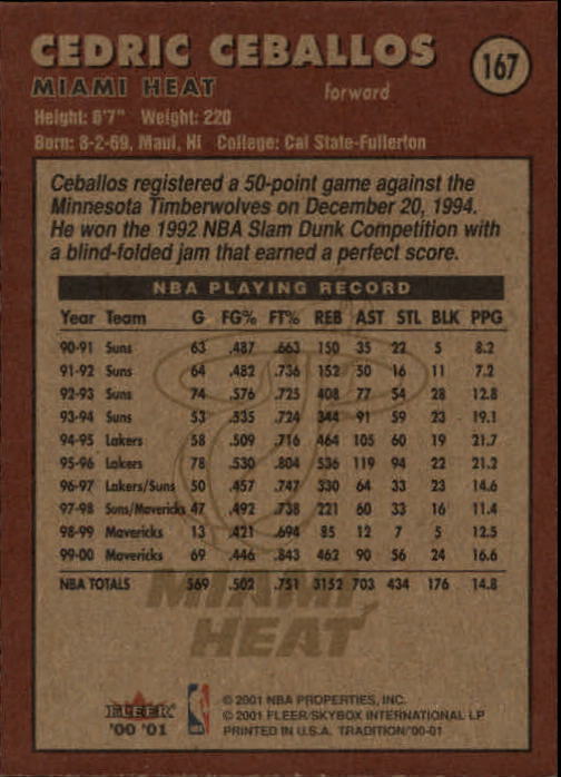 A7626- 2000-01 Fleer Basketball Card #s 1-200 -You Pick- 15+ FREE US SHIP - Picture 269 of 321