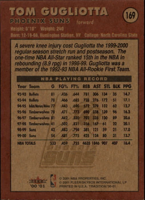 A7626- 2000-01 Fleer Basketball Card #s 1-200 -You Pick- 15+ FREE US SHIP - Picture 273 of 321