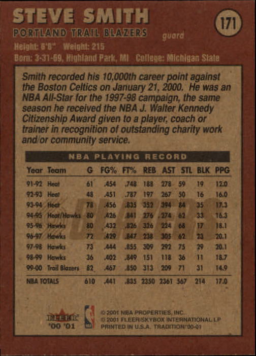 A7626- 2000-01 Fleer Basketball Card #s 1-200 -You Pick- 15+ FREE US SHIP - Picture 277 of 321