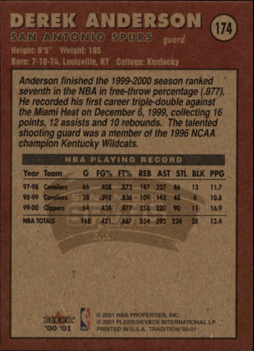 A7626- 2000-01 Fleer Basketball Card #s 1-200 -You Pick- 15+ FREE US SHIP - Picture 283 of 321