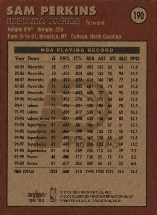 A7626- 2000-01 Fleer Basketball Card #s 1-200 -You Pick- 15+ FREE US SHIP - Picture 305 of 321