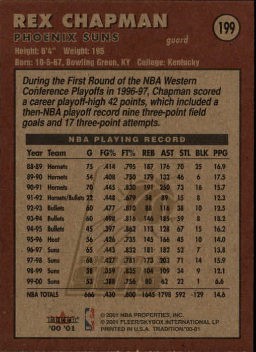 A7626- 2000-01 Fleer Basketball Card #s 1-200 -You Pick- 15+ FREE US SHIP - Picture 321 of 321