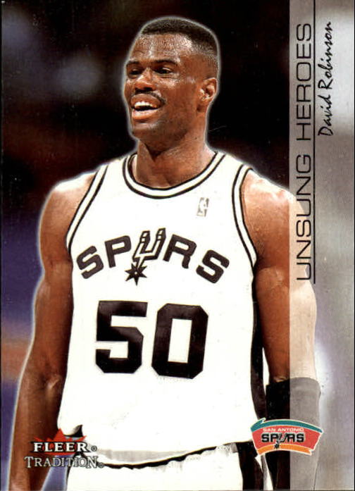 2000-01 Fleer San Antonio Spurs Basketball Card #208 David Robinson UH