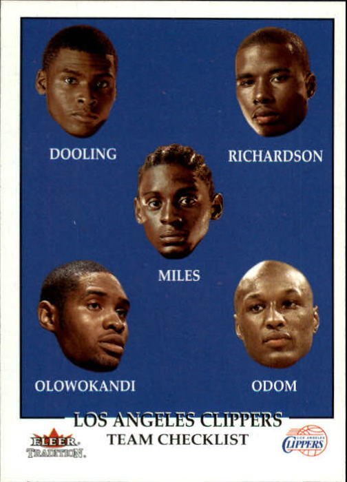 2000-01 Fleer #280 Keyon Dooling/Quentin Richardson/Darius Miles/Michael Olowokandi/Lamar Odom