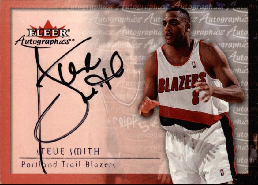 2000-01 Fleer Autographics #53 Steve Smith