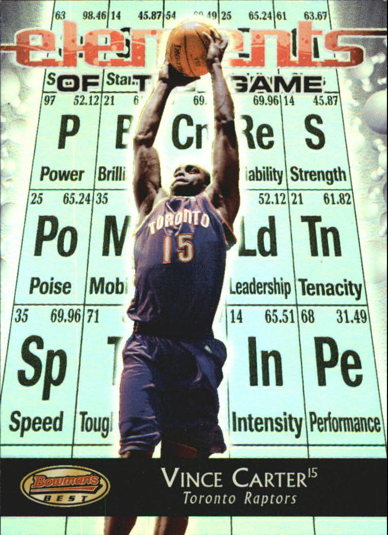 2000-01 Bowman's Best Elements of the Game #EG3 Vince Carter