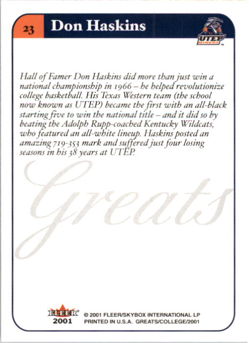 A4391- 2001 Greats of the Game Basketball #s 1-84 -You Pick- 15+ FREE US SHIP - Picture 43 of 137