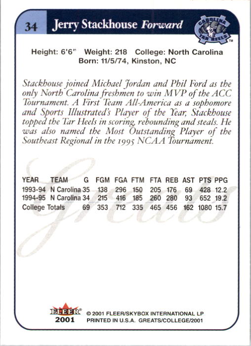 A4391- 2001 Greats of the Game Basketball #s 1-84 -You Pick- 15+ FREE US SHIP - Picture 65 of 137