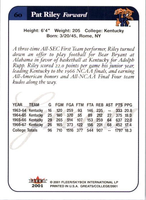 A4391- 2001 Greats of the Game Basketball #s 1-84 -You Pick- 15+ FREE US SHIP - Picture 95 of 137