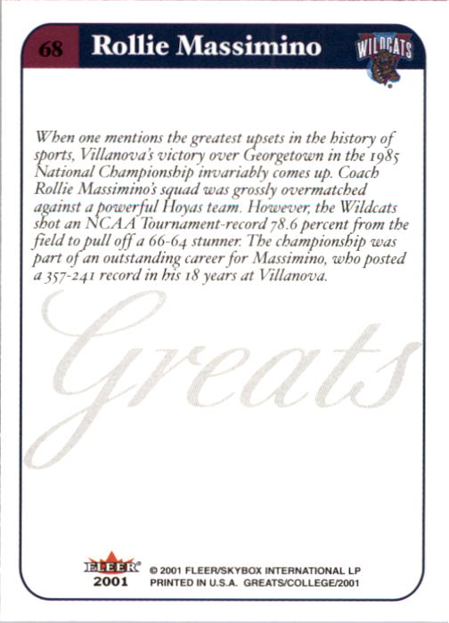 A4391- 2001 Greats of the Game Basketball #s 1-84 -You Pick- 15+ FREE US SHIP - Picture 103 of 137