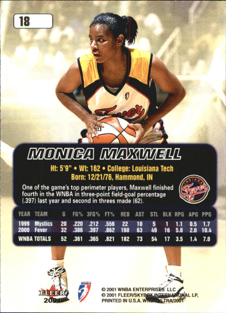 B2688- 2001 Ultra WNBA Basketball Card #s 1-116 -You Pick- 15+ FREE US SHIP - Picture 19 of 117
