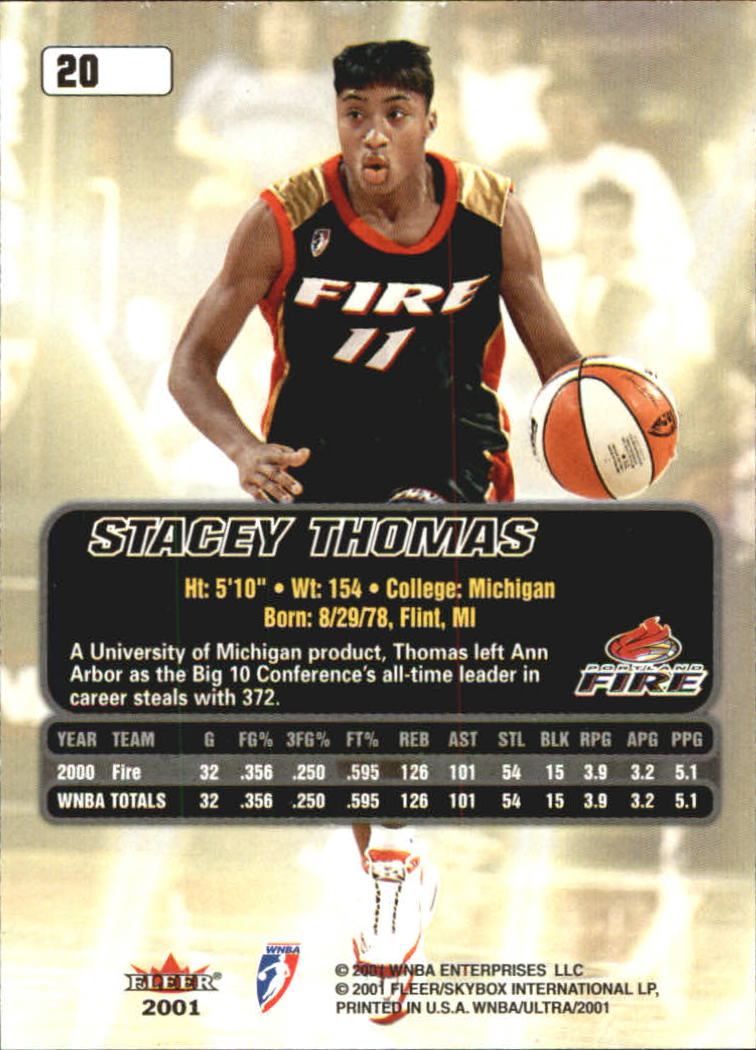 B2688- 2001 Ultra WNBA Basketball Card #s 1-116 -You Pick- 15+ FREE US SHIP - Picture 21 of 117