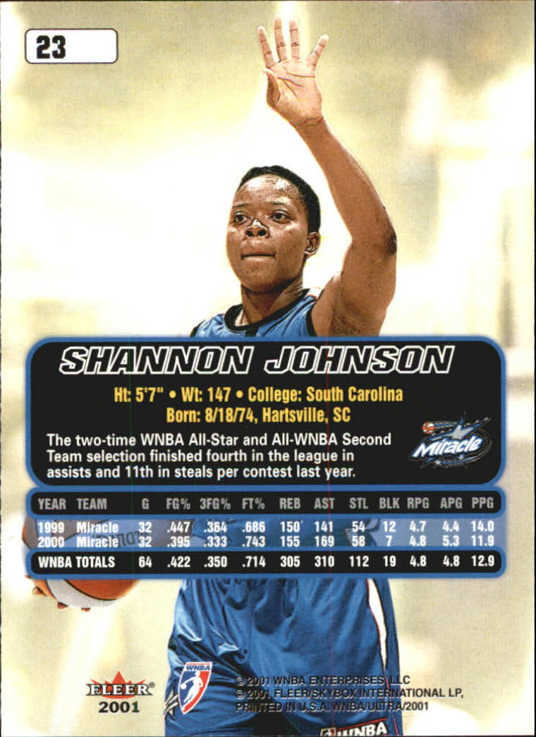 B2688- 2001 Ultra WNBA Basketball Card #s 1-116 -You Pick- 15+ FREE US SHIP - Picture 27 of 117