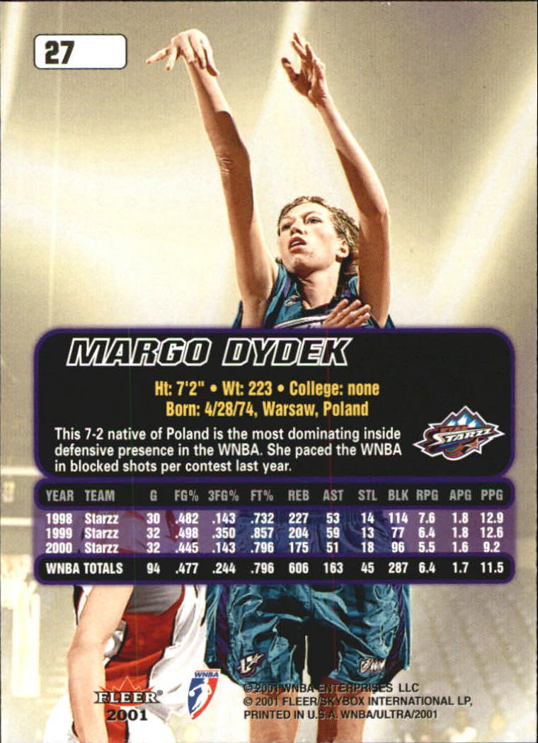 B2688- 2001 Ultra WNBA Basketball Card #s 1-116 -You Pick- 15+ FREE US SHIP - Picture 31 of 117